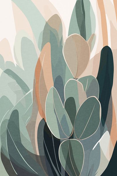 Houseplants in Pastel by Patterns & Palettes
