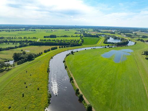 Overijsselse Vecht in het Vechtdal in de zomer