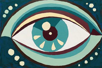 Geometrisches Auge mit sanften Bögen von Imperial Art House