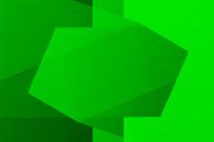 Modern abstract geometrisch in groen van Studio Allee thumbnail