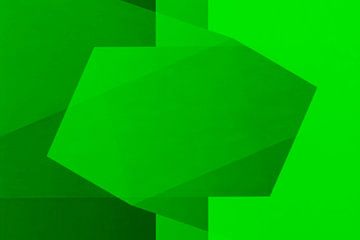 Modern abstract geometrisch in groen van Studio Allee