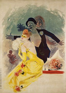 Jules Chéret - Opéra, Carnaval 1892, 1er Bal Masqué (1892) by Peter Balan
