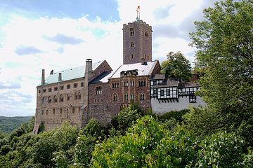 Kasteel De Wartburch bij Eisenach