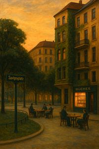 Literarisches Cafe Savignyplatz: Herbstliches Abendglühen