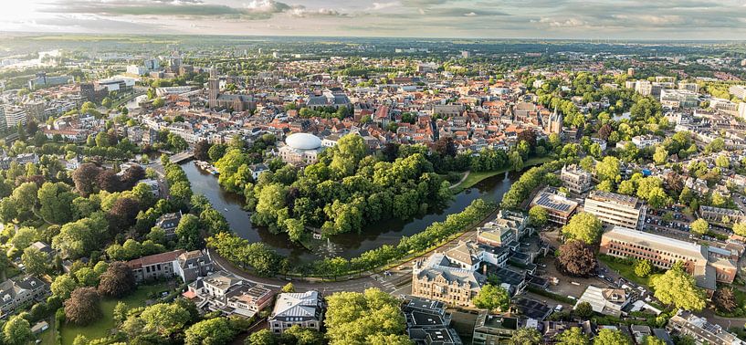 Zwolle springtime sunset from above by Sjoerd van der Wal Photography