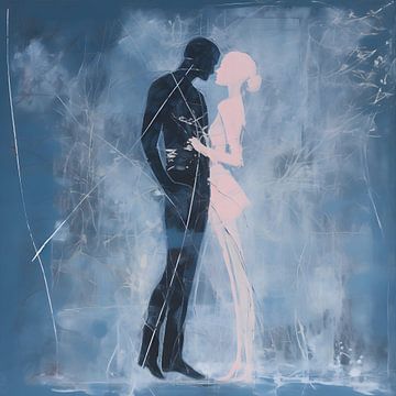 Whispers of Love - Een moment van liefde - Muurkunst van Murti Jung