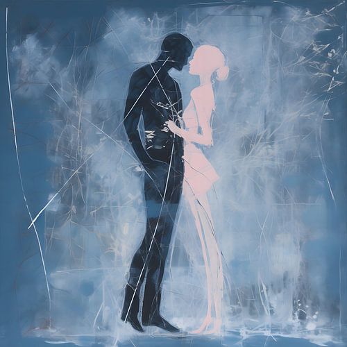 Whispers of Love  - Ein Moment der Liebe - Wandkunst von Murti Jung