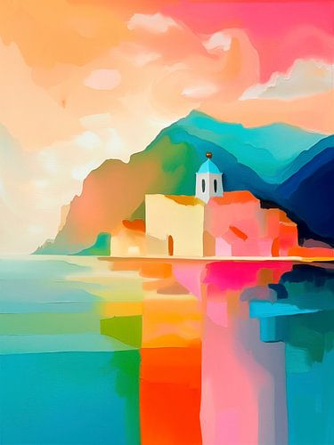 BoHo-Chic: Zomers Kleurrijk Mediterraan kustdorp