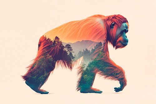 Dierlijke natuur kunst