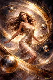 Glamour Art - Gouden symmetrie 2