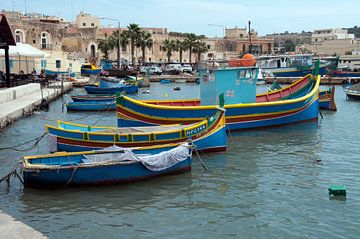 bateaux au port à malte