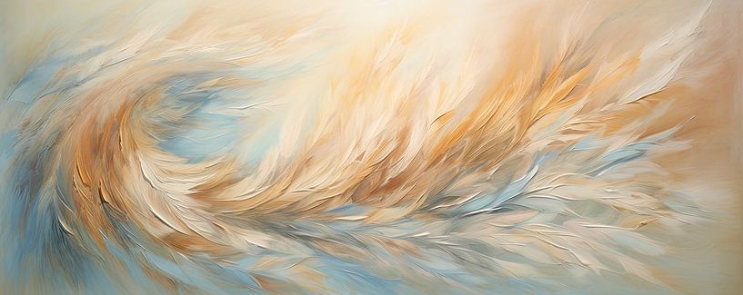 Natural Wave van Abstract Schilderij