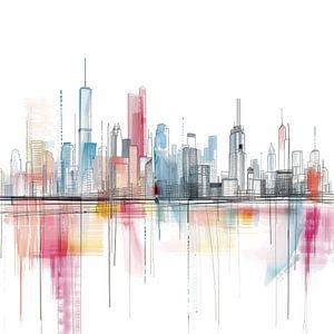 Skyline abstrait