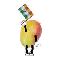 Mango with Indian flag