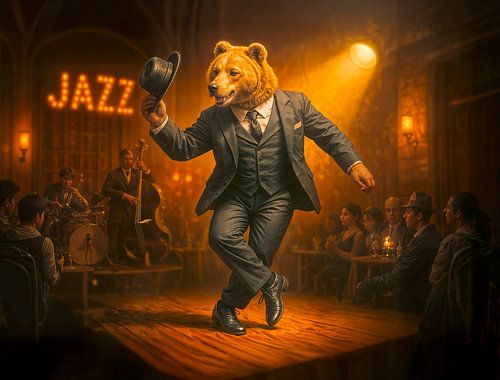 Dancing Bear Rocks a Jazz Club