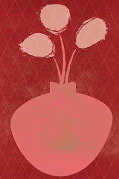Stilleben mit Blumen, Abriss von Caroline Drijber