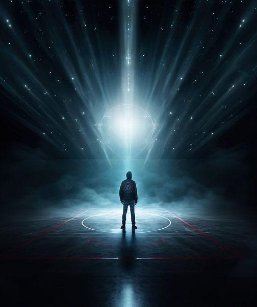 Basketbal van fernlichtsicht