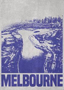 De skyline van Melbourne van DEN Vector