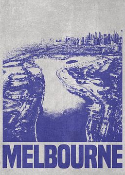 De skyline van Melbourne van DEN Vector