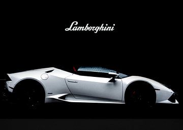 Lamborghini White Car by Vicky Hanggara