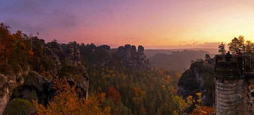 Sunrise in Saxon Switzerland