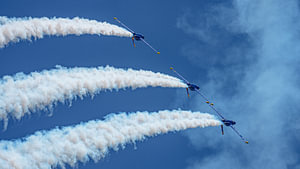 Vorführung des Teams „Patrouille Tranchant“.