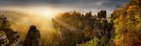 Sunrise at the Bastei in Saxon Switzerland by Voss Fine Art Fotografie thumbnail