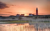 Sunset Texel lighthouse.