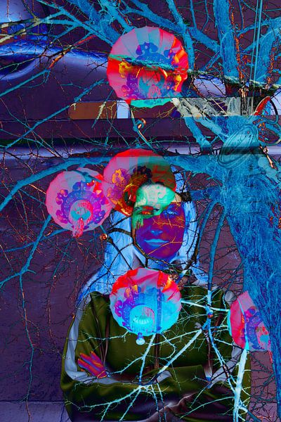 Young woman with Chinese lanterns. by StudioMaria.nl