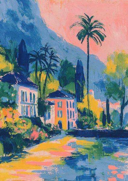 Pastel kustlandschap van Niklas Maximilian