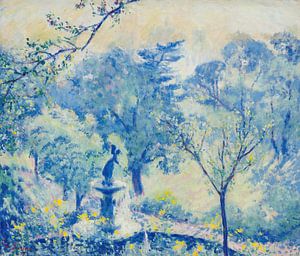 Theodore Earl Butler - Bethesda Fontein, Central Park, New York (1915)