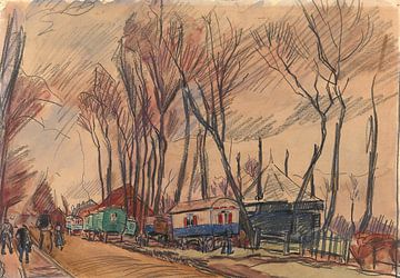 Rik Wouters - Road in the rain - Amersfoort (1914) by Peter Balan