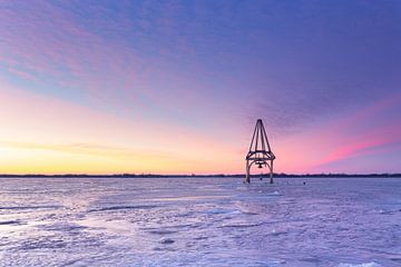 Beulaker Toren in het ijs van Wilko Visscher