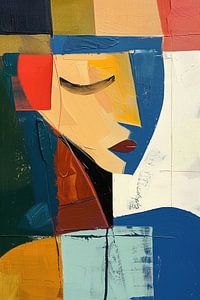 Frau Gesicht | Gesicht Blau