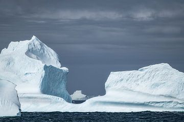 Les icebergs autour de la Géorgie du Sud sur Ron van der Stappen