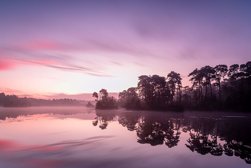 Zonsopkomst bij de Oisterwijkse Bossen en Vennen van Gijs Rijsdijk