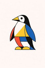 Geometric Harmony: The Modern Penguin by Jose Flow