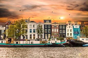 Amsterdam an den Grachten von Patrick Ouwerkerk