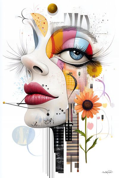 kunstachtige en grappige whimsical karikatuur van Gelissen Artworks