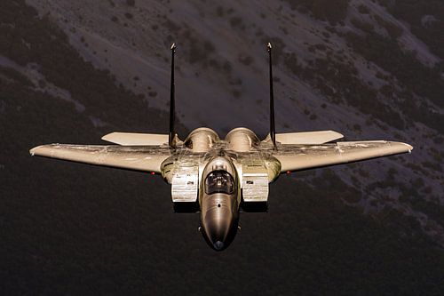 Saoedische Boeing F-15 Eagle boven Griekenland.