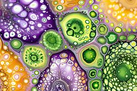 Abstraktes Kunstwerk mit bunten Mustern von Art & Soul Creations