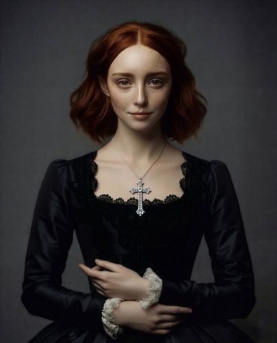 Niederländisches Mädchen in Schwarz 2