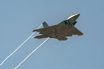 U.S. Air Force Lockheed Martin F-22 Raptor Demo Team.