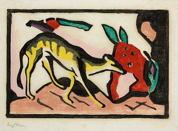 Fabulous Animal (1912) by Franz Marc by Peter Balan