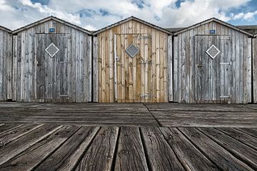 Cabanes de plage sur Jo Beerens