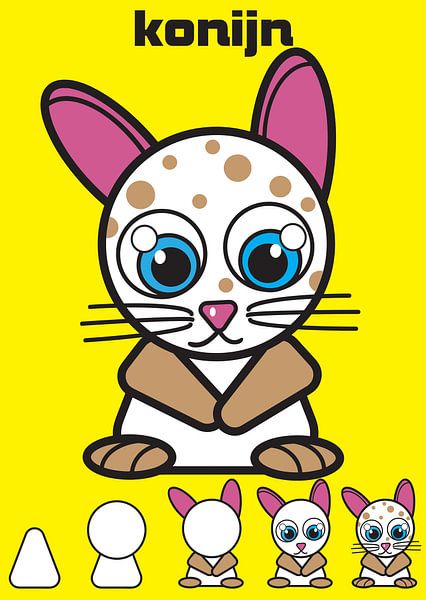Nursery print Bunny by Huibrecht Lagerwerf