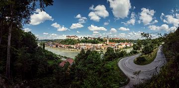 Burghausen an der Salzach von altmodern