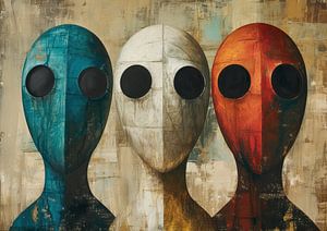 Abstrakte Figuren Malerei
