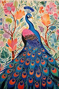 Bunter Pfau