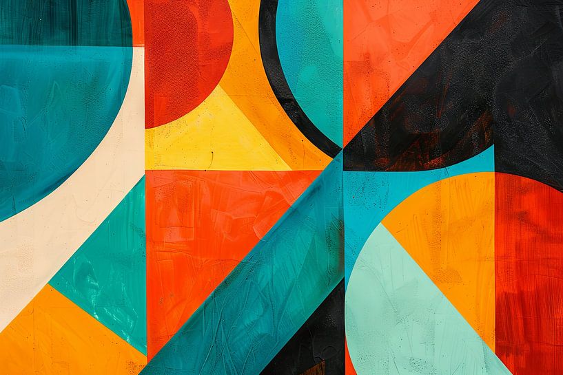 Geometric abstract art by Poster Art Shop